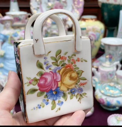 Ceramics Flower Jewelry Storage Box Vase Teapot Flower Basket Jewelry Case Storage Jewelry Organizer Display Home Decor Ornament